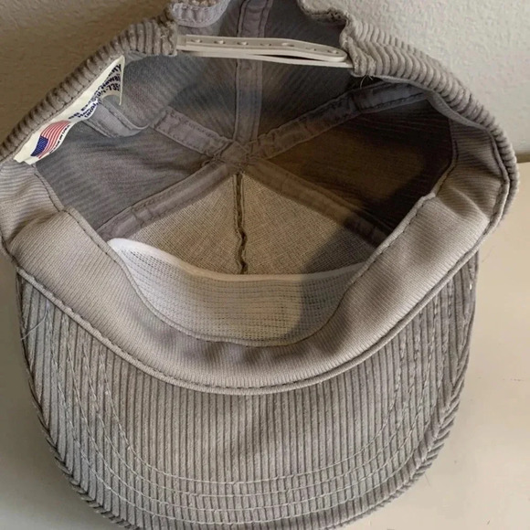 Vintage Hawaii Corduroy Mauna Loa Macadamia Snap Back Hat Nuts Hilo Gray USA - Picture 7 of 11